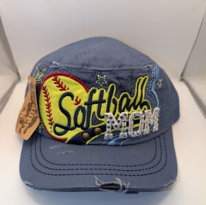 Softball Mom Embroidered Cap